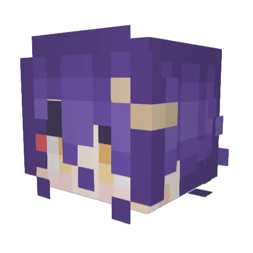 MagStarrr Minecraft avatar head, 3D render