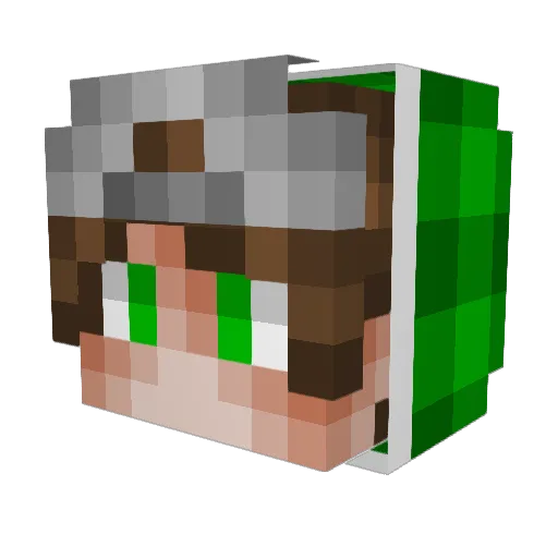 Mag_Ez Minecraft avatar head, 3D render