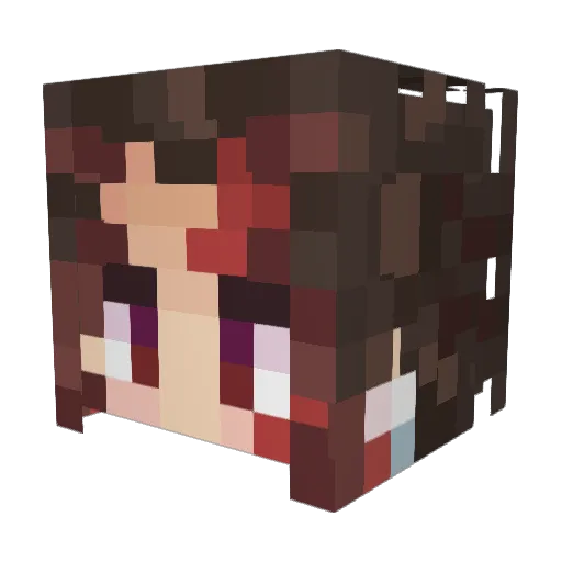 MagaKei Minecraft avatar head, 3D render