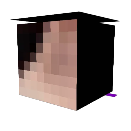 MagaKrav Minecraft avatar head, 3D render
