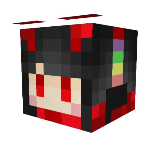 MagamiYummy Minecraft avatar head, 3D render