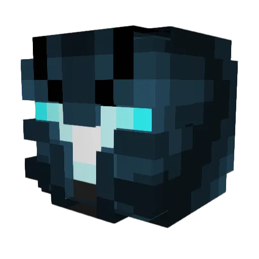 MaganVictor Minecraft avatar head, 3D render