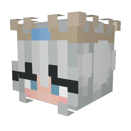 Magdalena_Ann Minecraft avatar head, 3D render