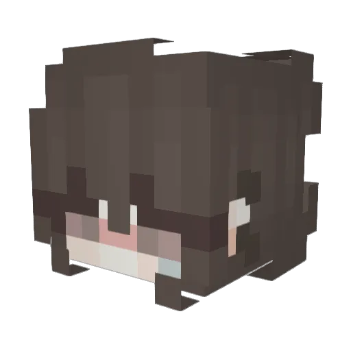Magdinx Minecraft avatar head, 3D render