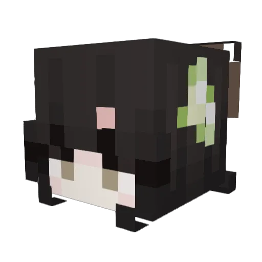 Mage0 Minecraft avatar head, 3D render
