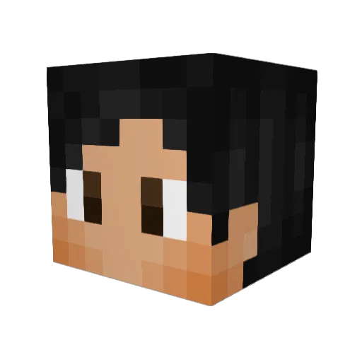 MageGhost Minecraft avatar head, 3D render