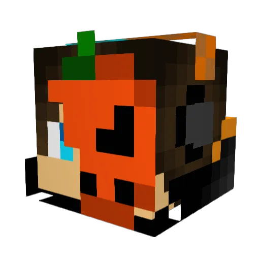 MageGivre4 Minecraft avatar head, 3D render