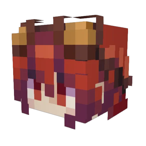 MageHandYoink Minecraft avatar head, 3D render