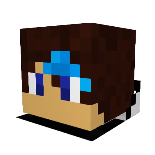 MageKorith Minecraft avatar head, 3D render