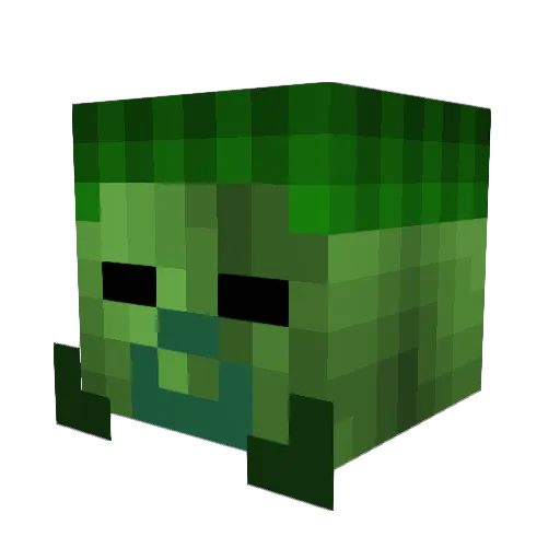 Magefred Minecraft avatar head, 3D render