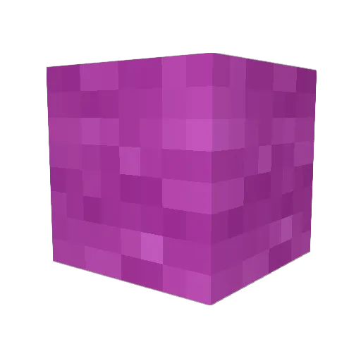 Magenta_wool Minecraft avatar head, 3D render