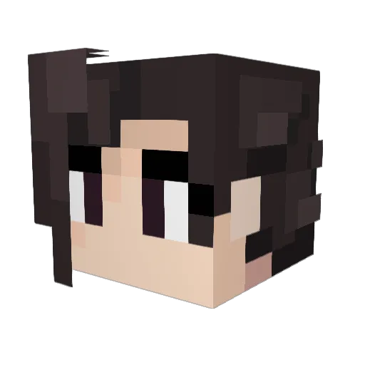 Mages12 Minecraft avatar head, 3D render