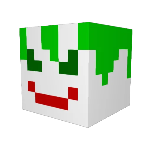 MagesticMan Minecraft avatar head, 3D render