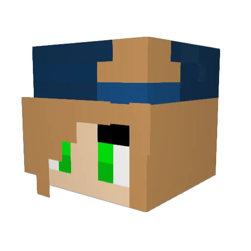 Magestik58 Minecraft avatar head, 3D render