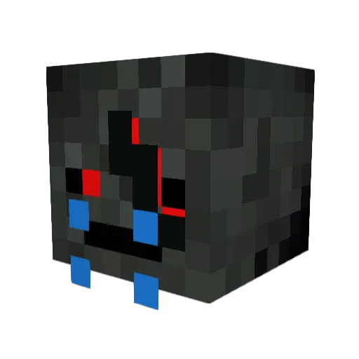 Mageu Minecraft avatar head, 3D render