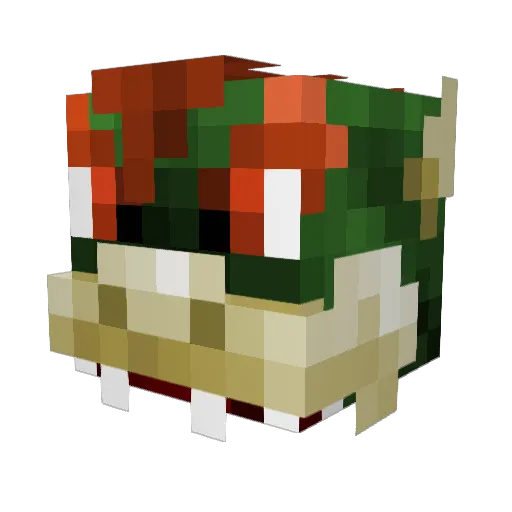 Maggaman Minecraft avatar head, 3D render