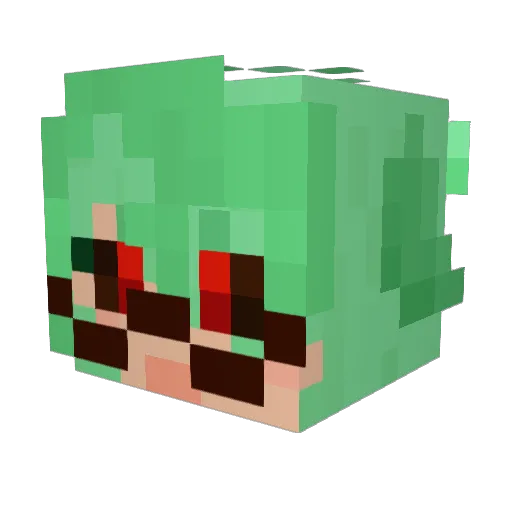 Maggamoose Minecraft avatar head, 3D render