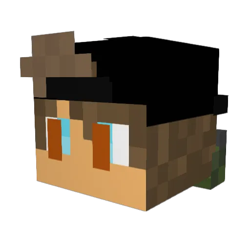Maggi1002 Minecraft avatar head, 3D render