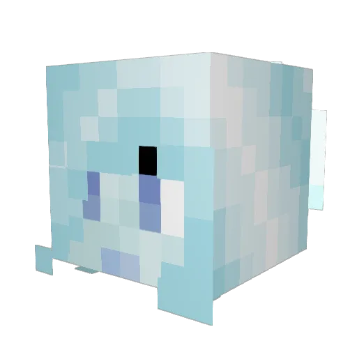 MaggiMine Minecraft avatar head, 3D render
