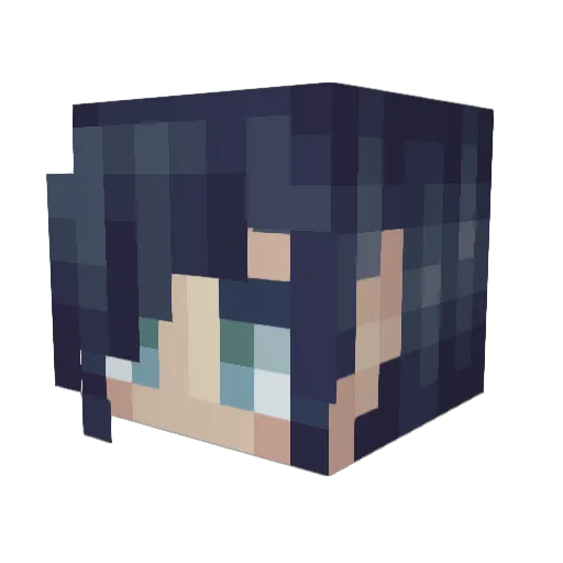 Maggie91122 Minecraft avatar head, 3D render