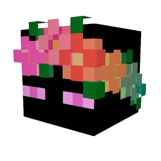 MaggieChii Minecraft avatar head, 3D render