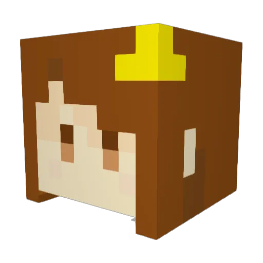 Maggie_orz Minecraft avatar head, 3D render