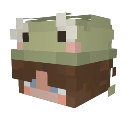 Maggiemoose11 Minecraft avatar head, 3D render
