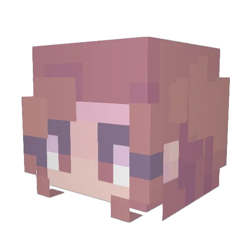 Maggiepie57 Minecraft avatar head, 3D render