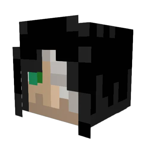MaggiosGame Minecraft avatar head, 3D render