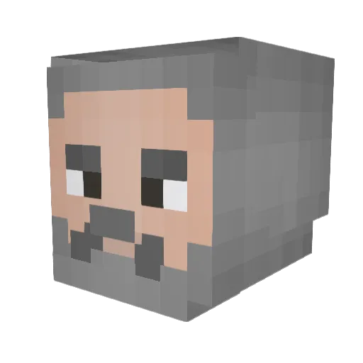MaggusMagNuesse Minecraft avatar head, 3D render