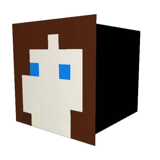 Maggzx Minecraft avatar head, 3D render