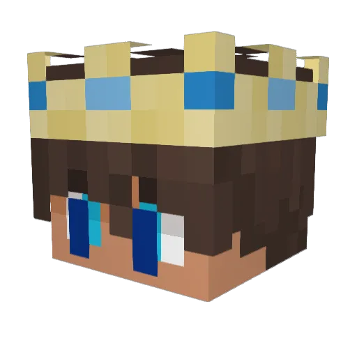 Maghavus Minecraft avatar head, 3D render
