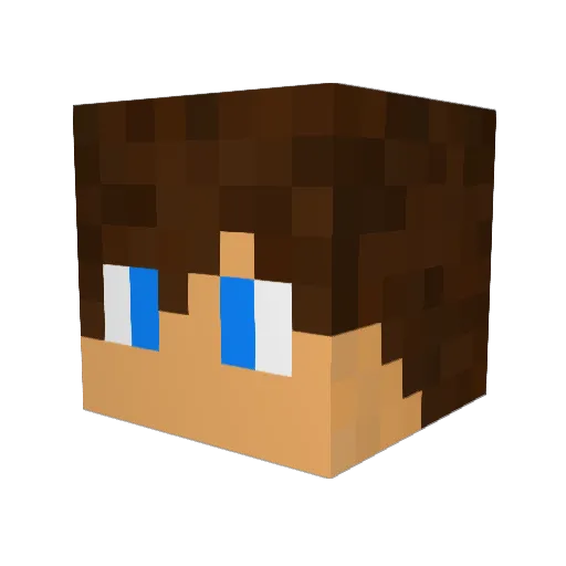 MagiKnight15 Minecraft avatar head, 3D render