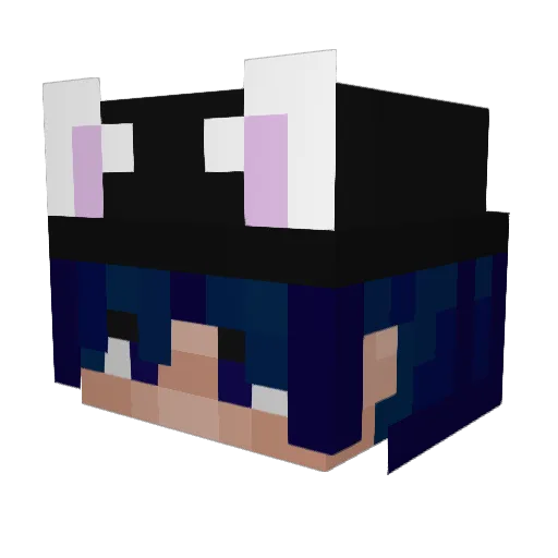 MagiTheWeeb Minecraft avatar head, 3D render