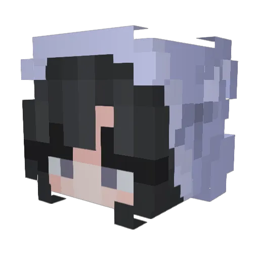 MagiaAmi Minecraft avatar head, 3D render