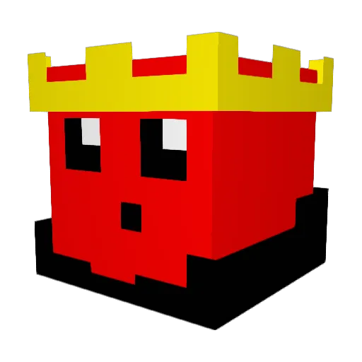 MagicAsher Minecraft avatar head, 3D render