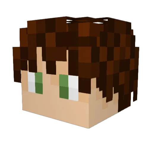 MagicBatt Minecraft avatar head, 3D render
