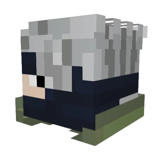 MagicBeefs Minecraft avatar head, 3D render
