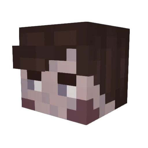 MagicBlackKat1 Minecraft avatar head, 3D render