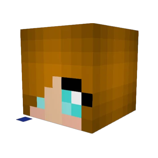 MagicChef Minecraft avatar head, 3D render