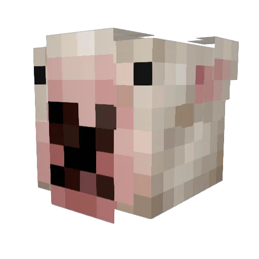 MagicFingames Minecraft avatar head, 3D render