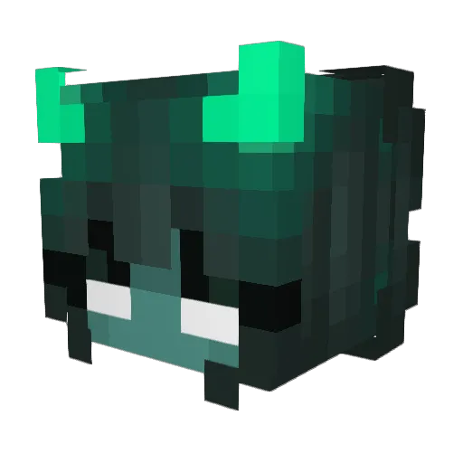 MagicFungi59 Minecraft avatar head, 3D render