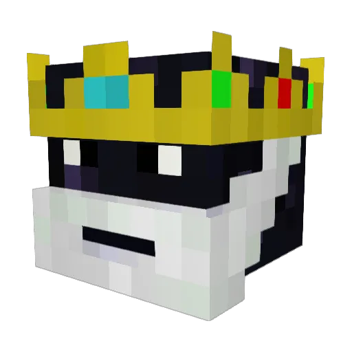 MagicIdol Minecraft avatar head, 3D render