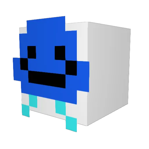 MagicJellyFish Minecraft avatar head, 3D render