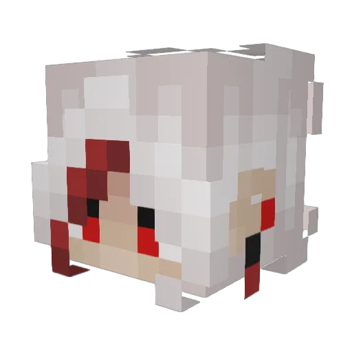 MagicKarolina Minecraft avatar head, 3D render