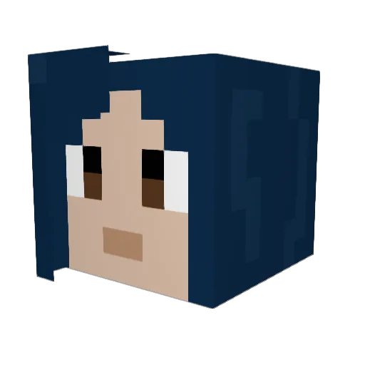 MagicKoko Minecraft avatar head, 3D render