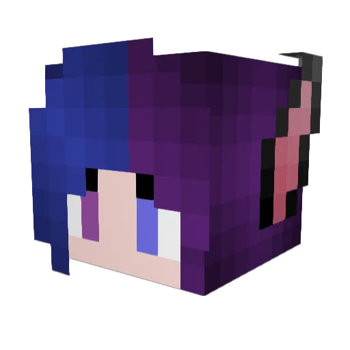 MagicLady316 Minecraft avatar head, 3D render