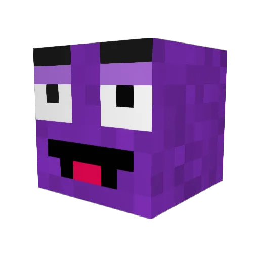 MagicLake36862 Minecraft avatar head, 3D render