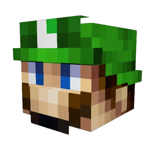 MagicLanzer16 Minecraft avatar head, 3D render