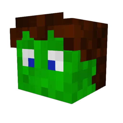 MagicLimonka Minecraft avatar head, 3D render